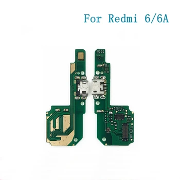 10 шт./лот USB-порт для зарядки док-станции для зарядного устройства, разъем для подключения платы, запасные части для Xiaomi Redmi 6/6A
