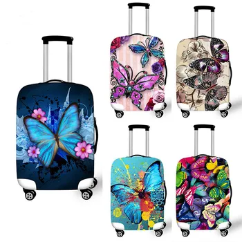 Утолщенный чехол для багажа с бабочкой, 18-32-дюймовый чехол, чехлы для чемоданов, пылезащитный чехол для багажа на тележке, аксессуары для путешествий