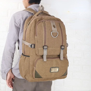 Tilorraine, холщовый мужской рюкзак, 50Л, дорожная сумка большой емкости, уличный рюкзак, спортивная сумка, студенческая школьная сумка, сумка через плечо, унисекс