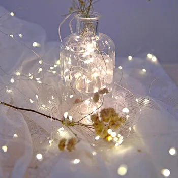 Светодиодные сказочные огни гирлянда из медной проволоки 3 м 30 светодиодных праздничных наружных ламп Гирлянда для украшения Рождественской елки свадебной вечеринки