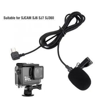Универсальный 1,5-метровый портативный зажимной микрофон USB-микрофон для экшн-камеры SJ6, SJ7, SJ360, Мини-микрофон