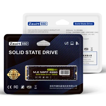 Zsuit SSD SATA M2 128 ГБ 256 ГБ 512 ГБ 1 ТБ Твердотельный Накопитель 500 ГБ 1 ТБ M.2 NGFF 2280 Внутренний Жесткий Диск HDD для Настольного Ноутбука
