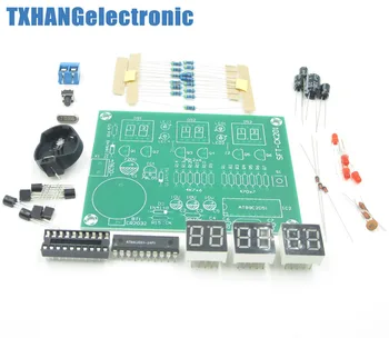 9V-12V AT89C2051 6 Цифровых светодиодных электронных часов, компоненты, модуль DIY Kit