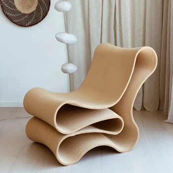 Горячая распродажа, новый домашний кабинет, Скандинавский стул для лапши из стекловолокна, складной стул креативной формы, арт-модерн для отдыха, стул с одной спинкой