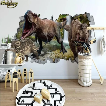 beibehang фотообои настенные фрески обои спальня на заказ Современный Динозавр детская комната фон 3D обои домашний декор
