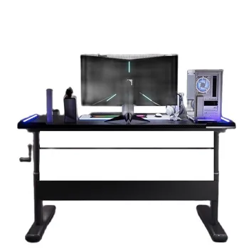 Эргономичный Новый Высокоинтеллектуальный игровой стол, регулируемый настольный стол из углеродного волокна, стол для подсети, Игровое пространство с RGB подсветкой, нескользящий стол