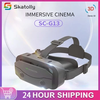 3D шлем, очки виртуальной реальности, 3D Очки виртуальной реальности, гарнитура виртуальной реальности для телефонов, смартфонов, мобильного просмотра, Картонная 5-7-дюймовая мобильная