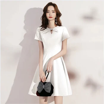 Мини-платье Белое, Цельное, Корейские Модные Летние Платья Для Женщин 2023, Женская Одежда Для Вечеринок, Новейший Дизайнерский Шик И Элегантность