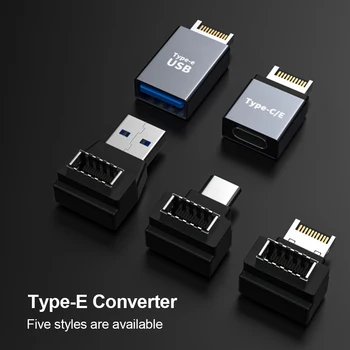 Разъем адаптера USB 3.1 на передней панели от Type E до USB Type C, материнская плата, Разъем кабеля расширения для ПК
