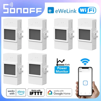 Интеллектуальный измеритель мощности SONOFF POW Elite WiFi, монитор мощности в режиме реального времени, Энергосбережение eWeLink Умный дом Alexa Google Assistant