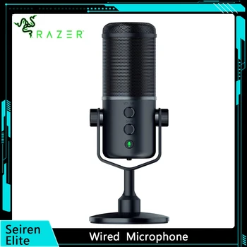 Потоковый микрофон Razer Seiren Elite, фильтр высоких частот профессионального класса, встроенный датчик суперкардиода с амортизатором