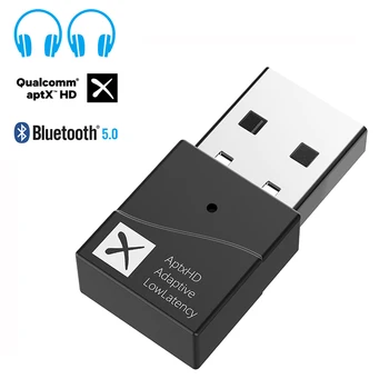 Bluetooth 5.2 Передатчик 5.0 APTX HD LL Адаптивный USB Беспроводной Аудиоадаптер С Низкой Задержкой Громкой Связи Для Ноутбука PS4 ПК Телевизора