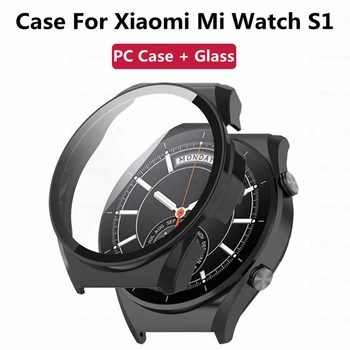 Защитный чехол для Xiaomi Mi Watch S1 Active Smartwatch Shell PC Case Закаленное стекло для Xiaomi Mi Watch S1 Чехол-бампер
