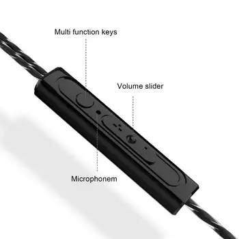 Музыкальный плеер, чувствительная к стабильной передаче проводная гарнитура-вкладыш в ухо Для домашнего использования