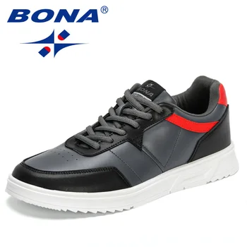 BONA 2023 Новая Дизайнерская Кожаная повседневная обувь ручной работы для мужчин, кроссовки на платформе, удобные мужские лоферы, Легкая обувь для ходьбы