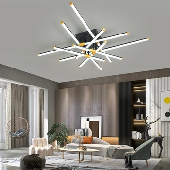 Современные светодиодные потолочные светильники Smart Bluetooth Для украшения гостиной, потолочный светильник в спальне, совместимый с Alexa