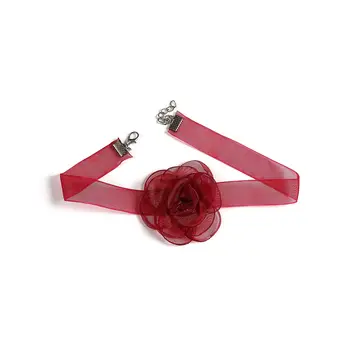 Богемное кружевное ожерелье-чокер с цветочным воротником, Мягкий Белый Цветочный галстук, шейное ожерелье, свадебные украшения, подарок для женщин, девочек-подростков