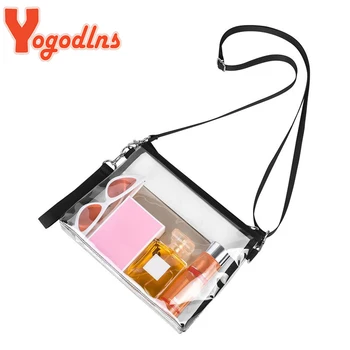 Новая женская сумка через плечо Yogodlns, Прозрачная сумка через плечо, косметичка, Дизайнерские качественные маленькие водонепроницаемые сумки bolsa feminina