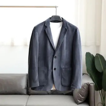 Пиджак вельветовый осенне-зимний мужской пиджак-блейзер высокого класса