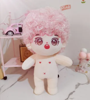 НОВАЯ плюшевая кукла EXO Kpop с вьющимися волосами 20 см, кукла-младенец с волосами, Плюшевая кукла, игрушки для кукол, аксессуары для кукол нашего поколения