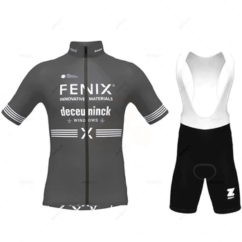 FENIX-DECEUNINCK 2023 Велоспорт Джерси Комплект 19D Велосипедные Шорты Комплект MTB Ropa Ciclismo Мужские Велосипедные Рубашки С Коротким Рукавом Майо Одежда