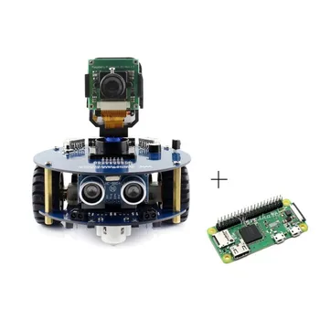 Комплект для сборки робота AlphaBot2 для Raspberry Pi с ИК-управлением Zero WH включает карту RPi Zero WH Micro SD, ультразвуковой датчик и т.д.