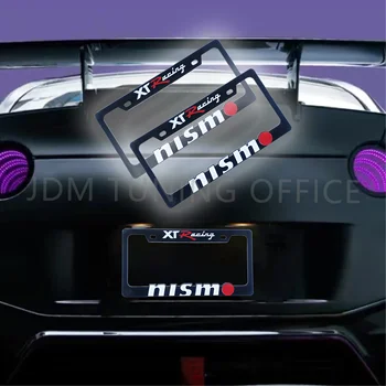 2ШТ Модифицированная Рамка автомобильного Номерного знака JDM Racing Для Nissan Nismo Украшения Рамка для автомобильного Номерного знака Аксессуары