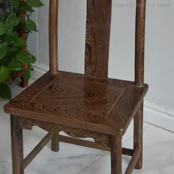 Классическая мебель Крыло Деревянного стула Из массива Дерева Официальная Шляпа Стул Со спинкой Китайский Обеденный стул Обучающий Маленький Стул