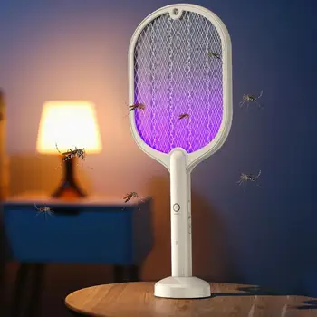 Профессиональная электрическая мухобойка от комаров, Портативная лампа для уничтожения мух-вредителей, Электрическая Мухобойка от комаров, Ручные Жучки
