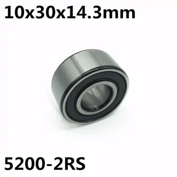 5200-2RS 10x30x14.3mm двухрядные радиально-упорные подшипники 5200 Бесплатная доставка