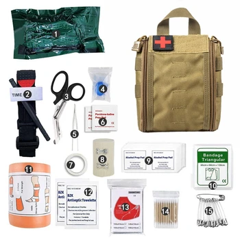 IFAK Тактическая Медицинская аптечка для выживания, Аварийный Жгут, Походные сумки Moll, Военный инструмент для выживания, Снаряжение