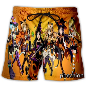 phechion, Новые мужские/женские повседневные шорты с 3D принтом персонажей мультфильмов на Хэллоуин, модная уличная одежда, Мужские свободные спортивные шорты A285
