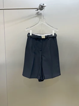Весна и лето 2023, новые брюки с металлическими пряжками, минималистичная базовая версия верхней части тела для поездок на работу, действительно приятная