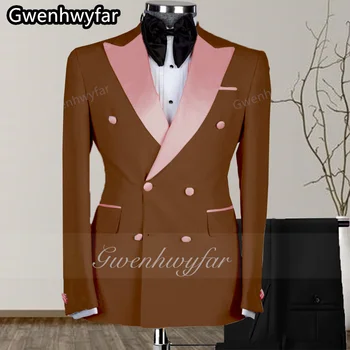 Мужской свадебный костюм Gwenhwyar 2022, итальянский дизайн, изготовленный на заказ смокинг для курения, мужской комплект одежды жениха из 2 предметов