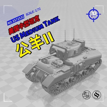 SSMODEL 72532 V1.7 1/72 Военная модель из смолы с 3D-принтом US Ram II Medium TankGundam Хобби-изготовление своими руками