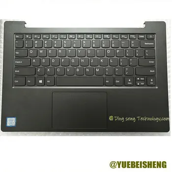 YUEBEISHENG НОВЫЙ для Lenovo V530S-14 V530S-14IKB V6-14 V6-14IKB Упор для рук, верхняя крышка клавиатуры США, Тачпад в верхнем регистре, черный цвет