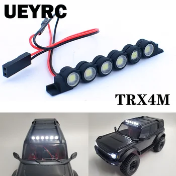 Аксессуары для круглых прожекторов на крыше автомобиля TRX4M для подъема на 1/18 гусеничного автомобиля Traxxas TRX4-M Bronco, запчасти для модернизации