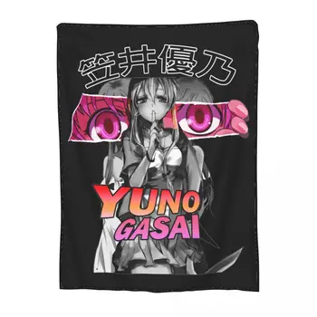 Yuno Gasai Future Diary Аниме-мерч-пледы из кораллового флиса с плюшевым принтом, домашние пледы, легкие тонкие одеяла для дивана